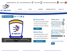 Tablet Screenshot of bcsoccer.net